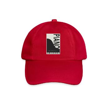 Piano – 88 Keys Endless Expression - Baseballkappe - klassisch Rot - Vorne