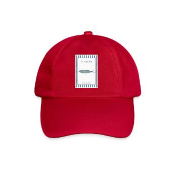 La Sardine Club Vintage Fish Poster Style - Baseball Cap - classic red - Front