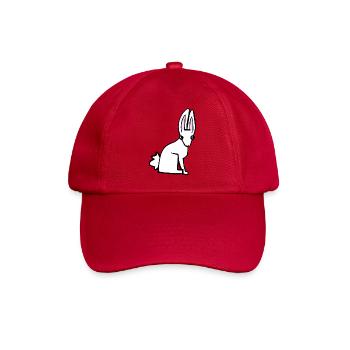 Lapin blanc - Casquette classique - rouge classique - Devant