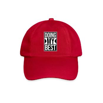 Doing My Best Lustig Ehrlich Motivational Spruch - Baseballkappe - klassisch Rot - Vorne