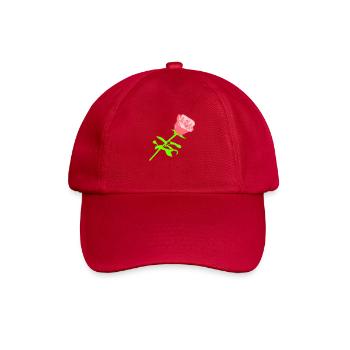 Pretty Beautiful Rose Blossom Leaf Roses Romantic - Baseball Cap - classic red - Front