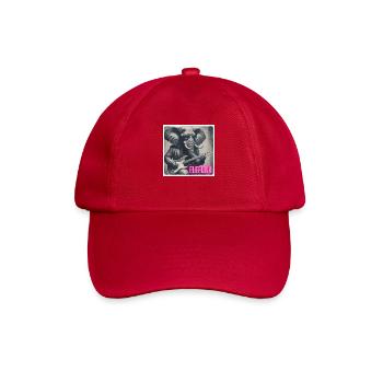 Elefant mit Anzug und Gitarre - Baseballkappe - klassisch Rot - Vorne