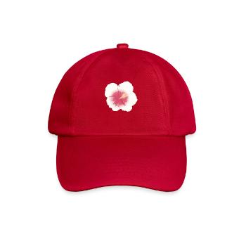Hibiskus-Blüte - Baseballkappe - klassisch Rot - Vorne