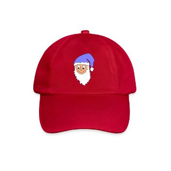 Joyeux Père Noël avec casquette bleue - Casquette classique - rouge classique - Devant