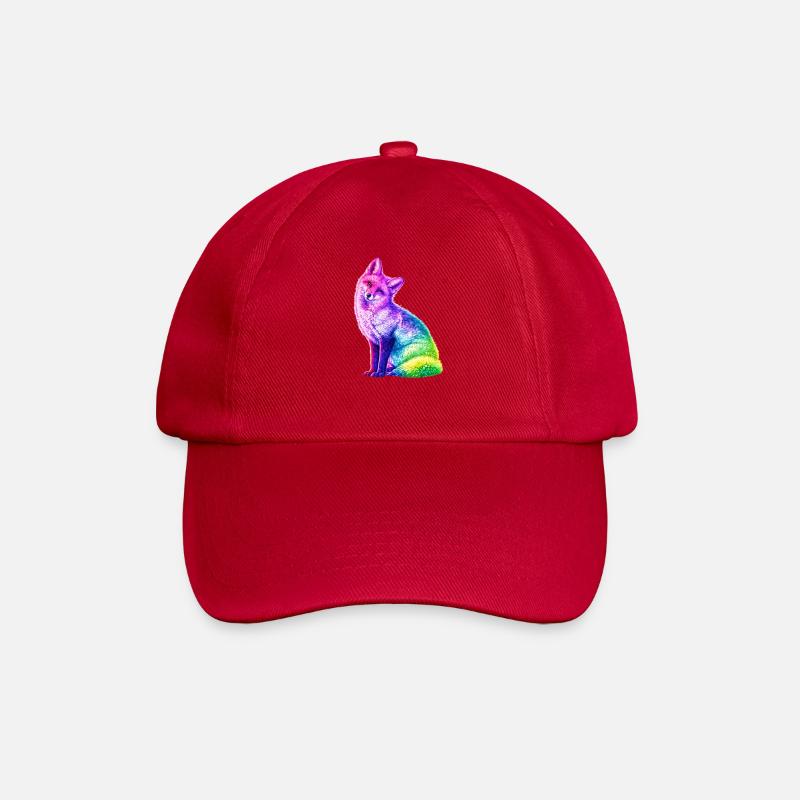 Regenbogenfuchs Farbkunst - Baseballkappe - klassisch Rot