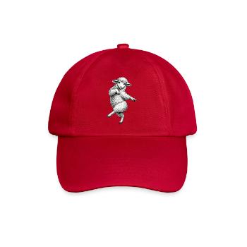 Tanzendes Lamm Sketch - Baseballkappe - klassisch Rot - Vorne