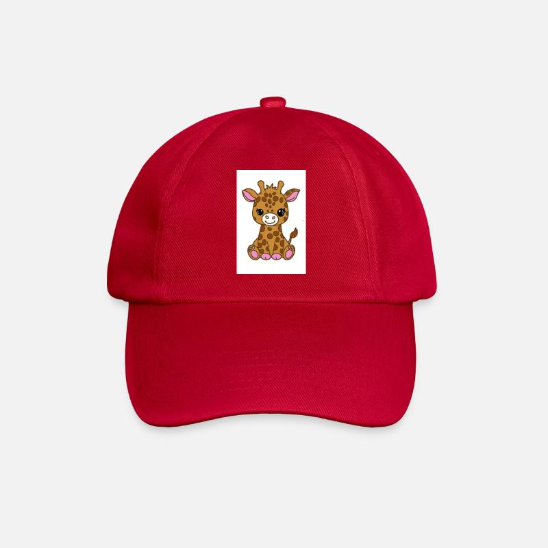 Kawaii Giraffe - Baseball Cap - classic red