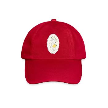 La Dolce Vita Zitronenglas-Stempel - Baseballkappe - klassisch Rot - Vorne