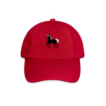 Pferd Hengst Cool Stolz Kerl Reiten Reiter Hobby - Baseballkappe - klassisch Rot - Vorne