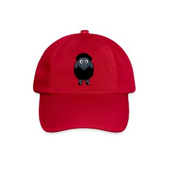 Black Sheep Small Cute Cute Lamb Cool Comic - Baseball Cap - classic red - Front