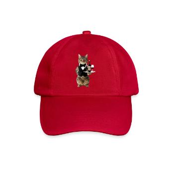 Kellner Tom im Smoking-Chic - Baseballkappe - klassisch Rot - Vorne