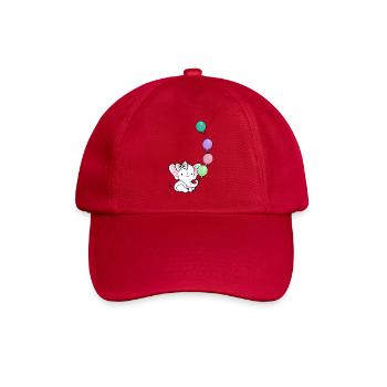 Éléphant Ballon Pastel - Casquette classique - rouge classique - Devant