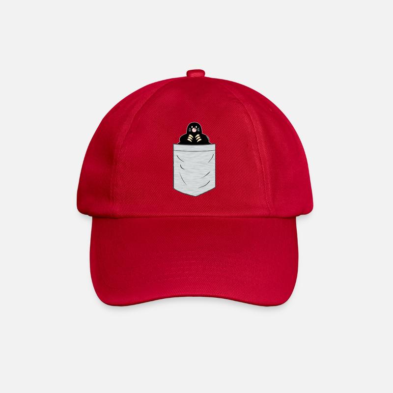 Maulwurf Brusttasche - Baseballkappe - klassisch Rot