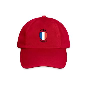 Lyon France Shield Design - Baseball Cap - classic red - Front