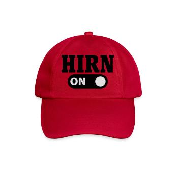Hirn an - Baseballkappe - klassisch Rot - Vorne