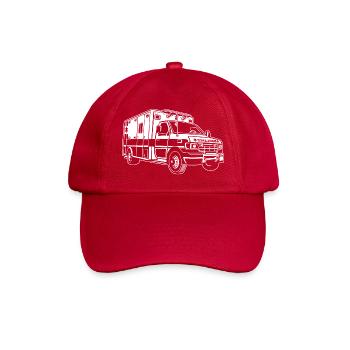 Ambulance / ambulance 01_white - Baseball Cap - classic red - Front