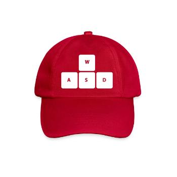 WSAD Gamer Gaming Clavier Gambler Chemise - Casquette classique - rouge classique - Devant