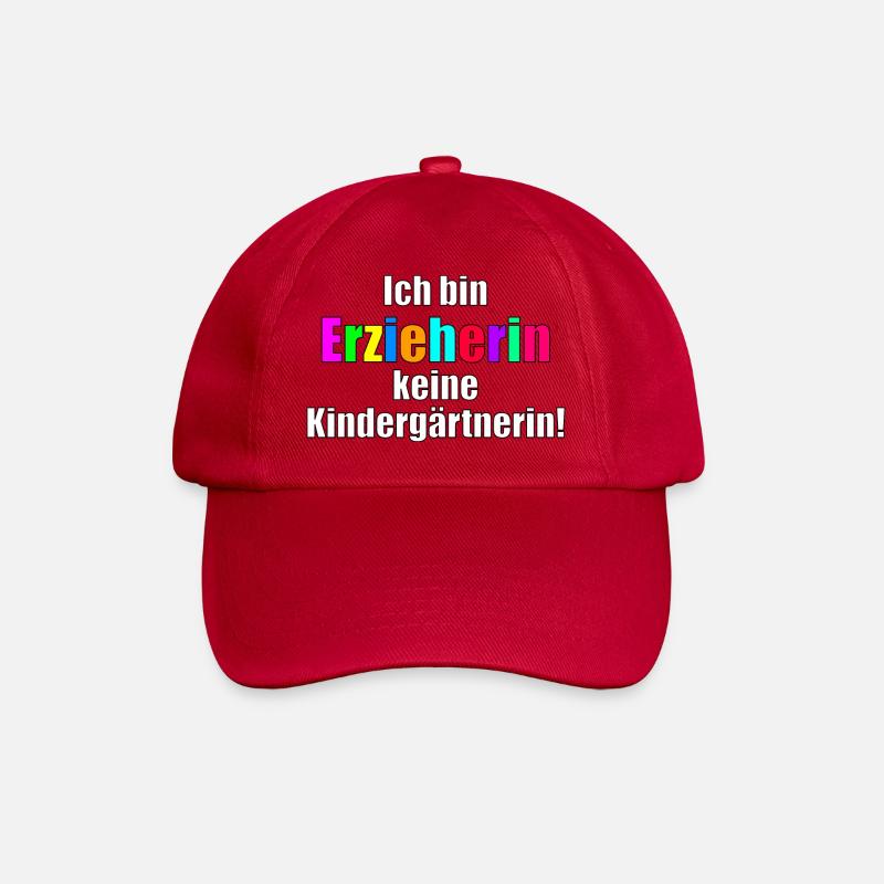 Erzieherin - Baseballkappe - klassisch Rot