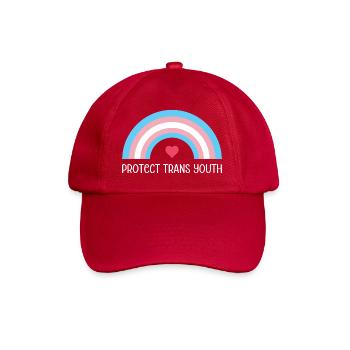 LGBT Pride Month - Protect Trans Youth - Baseball Cap - classic red - Front
