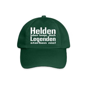 Heroes live - Baseball Cap - bottle green - Front