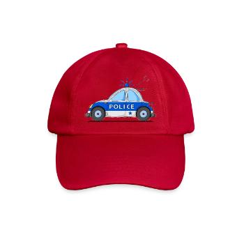 Voiture de Police Bleu - Casquette classique - rouge classique - Devant