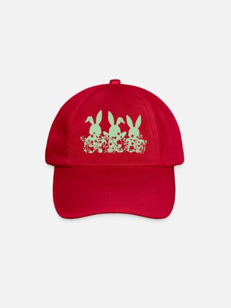 Lapins Fleurs de Pâques - Casquette classique - rouge classique
