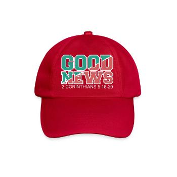 BONNES NOUVELLES Verset biblique Évangile - Casquette classique - rouge classique - Devant