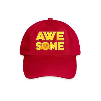 Awesome (Sonne, Kawaii, Gelb) - Baseballkappe - klassisch Rot - Vorne