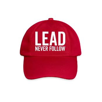 Lead Never Follow - Baseball Cap - classic red - Front