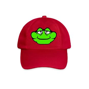 Frosch Kröte lächelt lustig Comic glücklich Cool - Baseballkappe - klassisch Rot - Vorne