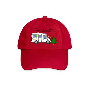 Frohe Weihnachten für Wohnmobil-Camper  - Baseballkappe - klassisch Rot - Vorne