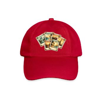 Vintage Postcards Tropics Sunset - Baseball Cap - classic red - Front