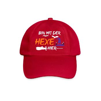Halloween Hexe - Baseballkappe - klassisch Rot - Vorne