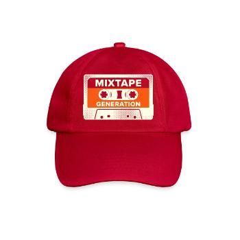Generation Mixtape, Funny Gen X Fun Shirt - Baseball Cap - classic red - Front