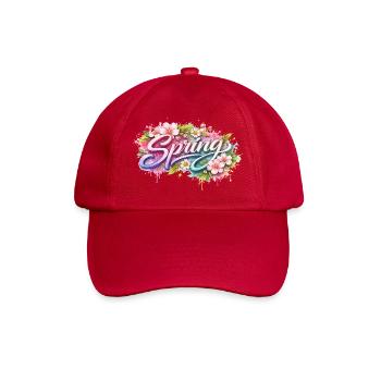 Lettrage printanier avec fleurs Description - Casquette classique - rouge classique - Devant