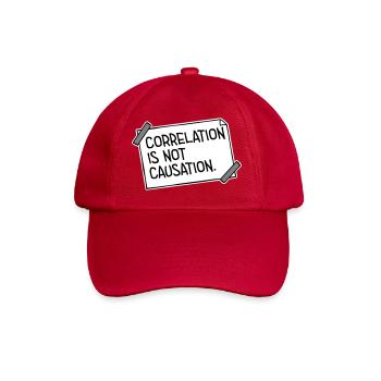 Correlation Is Not Causation Nerd Science - Baseball Cap - classic red - Front