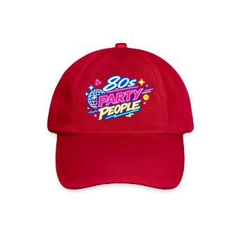 80s Party People Neon Retro - Baseball Cap - classic red - Front