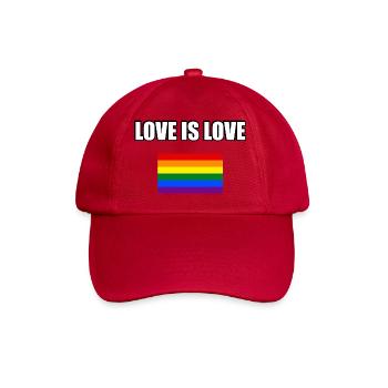 Drapeau de la fierté de l’amour - Casquette classique - rouge classique - Devant