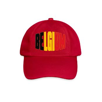 Belgium Football Shirt, Belgian Fan Design - Baseball Cap - classic red - Front