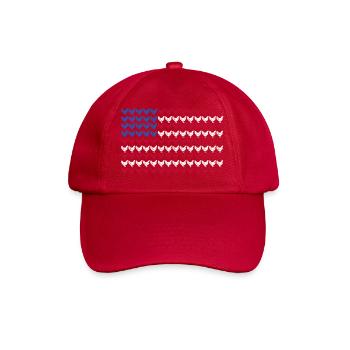 Patriotic Farmer Rooster Flock Poultry USA Pride C - Baseball Cap - classic red - Front