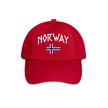 Norway Vacation Norge Fjords Travel Scandinavian - Baseball Cap - classic red - Front