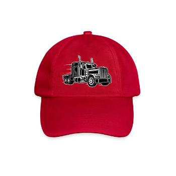 Truck / Truck 03_black white - Baseball Cap - classic red - Front