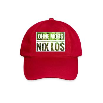 Ohne Moos Nix Los Moss Schrift - Baseballkappe - klassisch Rot - Vorne
