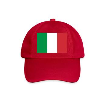 Autocollant drapeau de l'Italie drapeau Italie Fahne Flagge - Casquette classique - rouge classique - Devant
