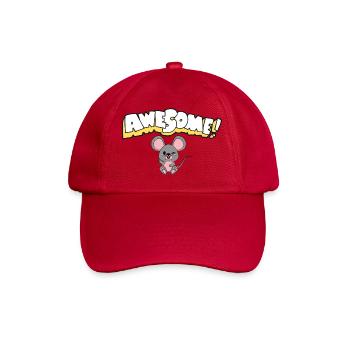 Großartiger Maus-Cartoon-Cheer - Baseballkappe - klassisch Rot - Vorne