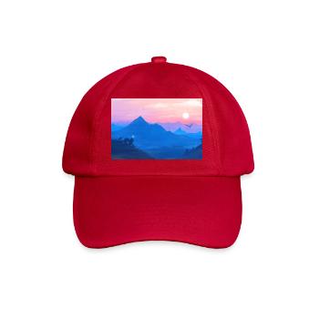 A Stellar Wolf Dream: Colors of Dawn - Poster - Baseball Cap - classic red - Front