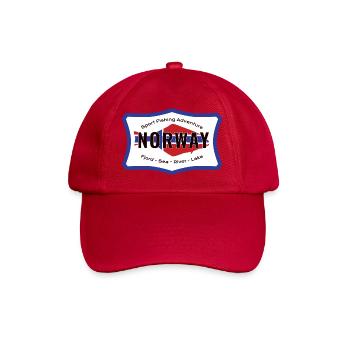 Norvège Pêche sportive Aventure Flétan - Casquette classique - rouge classique - Devant