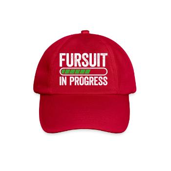Fursuit in the works – Soon the time has come! - Baseball Cap - classic red - Front