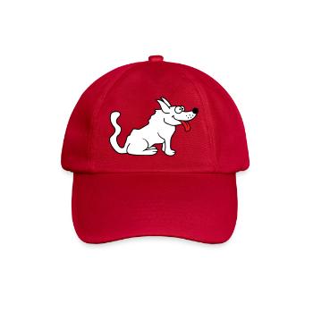 Cher chien tire la langue joyeusement - Casquette classique - rouge classique - Devant
