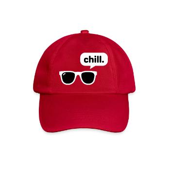 Chill. - Cool Sunglasses - Baseball Cap - classic red - Front